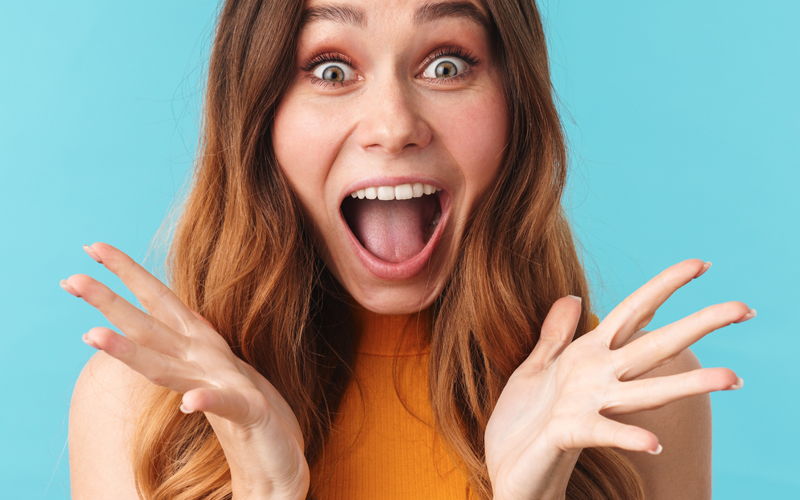 Surprised woman
